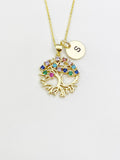 Tree Charm Gold Necklace, N3226