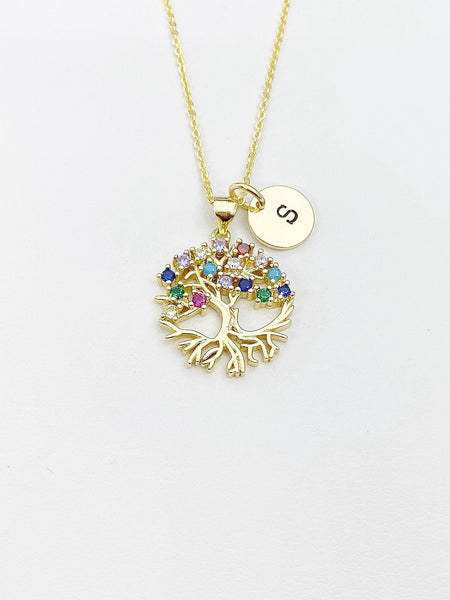 Tree Charm Gold Necklace, N3226