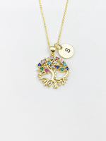 Tree Charm Gold Necklace, N3226