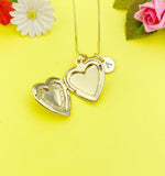 Locket Bow knot Necklace, Love, Keepsake Photo Frame, N4043A