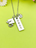 Graduation Cap Charm Necklace, Graduation Gifts, D525