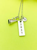 Magaphone Charm Necklace, Cheerleader Gifts, D526