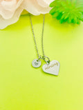 Ninang Charm Silver Necklace, Godmother Gifts, D527