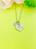 Titi Heart Charm Silver Tarnish Resistant Necklace, D533
