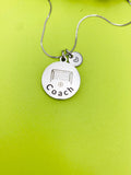 Soccer Coach Charm Silver Tarnish Resistant Necklace, D536