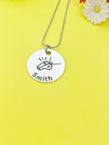 Whistle Charm Silver Tarnish Resistant Necklace, D538
