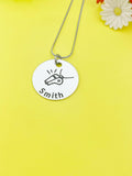 Whistle Charm Silver Tarnish Resistant Necklace, D538