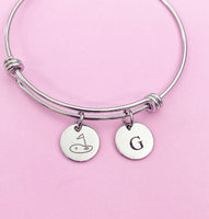 Golf Green Charm Silver Tarnish Resistant Bracelet, D539