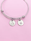 Golf Green Charm Silver Tarnish Resistant Bracelet, D539