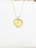Locket Gold Heart Necklace, D543