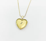 Locket Gold Heart Necklace, D543