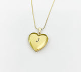 Locket Gold Heart Necklace, D543