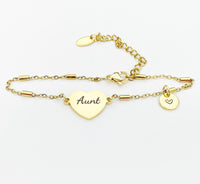 Aunt Bracelet, Aunt Jewelry, Aunt Gift, D316
