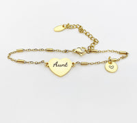 Aunt Bracelet, Aunt Jewelry, Aunt Gift, D316