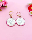 Dragon Fruit Slice Charm Earrings, N5292B