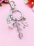 Crime Scene Investigation Keychain, Stethoscope, DNA, Microscope, Camera, Forensic Science Specialist, Doctor Gift, Researcher Gift, N6097