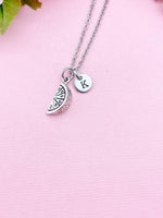 Silver Lemon Slice Necklace, N162B