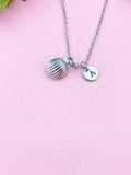 Silver Pearl Shell Charm Necklace, Purple, N5900