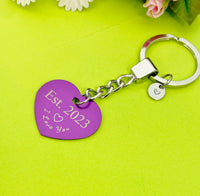 I Love You Ets. Heart Keychain, D546