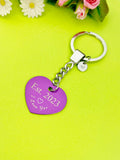 I Love You Ets. Heart Keychain, D546