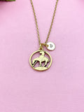 Gold End Of Trail Charm Necklace, Gold End Of Trail Charm, Spirit Charm Necklace, Spirit Gift, Horse, N504