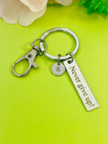 Never Give Up Charm Keychain, D529A