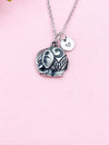 Elephant Charm Silver Necklace, N2758A