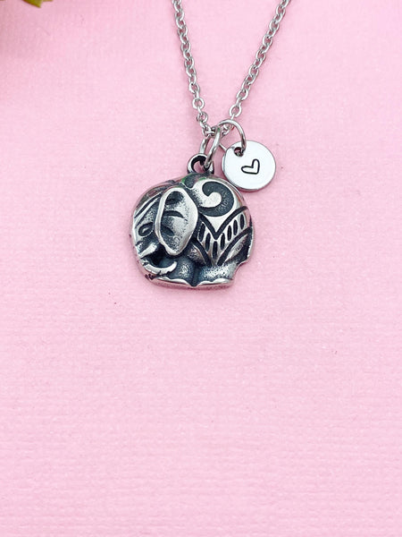 Elephant Charm Silver Necklace, N2758A