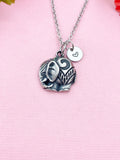 Elephant Charm Silver Necklace, N2758A