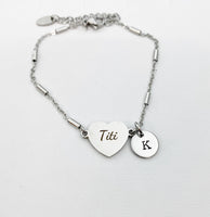 Titi Gifts, Silver Titi Bracelet, Titi Jewelry, Gold Titi in Option, D556