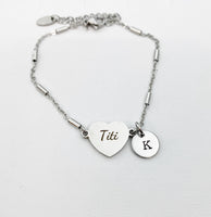 Titi Gifts, Silver Titi Bracelet, Titi Jewelry, Gold Titi in Option, D556