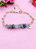 Labradorite Bracelet, Gold Jewelry, N6103