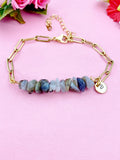 Labradorite Bracelet, Gold Jewelry, N6103