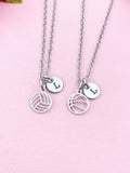 Basketball or Volleyball Charm Necklace, Soccer and Water Polo Option, N6106