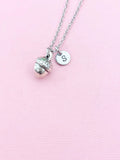 Acorn Necklace, Silver Acorn Charm Necklace, N3339