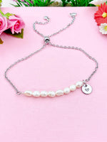Natural Cultured Freshwater Pearl Bracelet, Pearl Jewelry, N6115