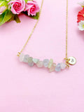 Morganite Necklace, Gold Necklace, Natural Morganite Gemstone Jewelry, N6118