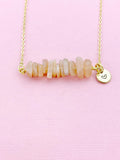 Sunstone Necklace, Gold Necklace, Natural Sunstone Gemstone Jewelry, N6130