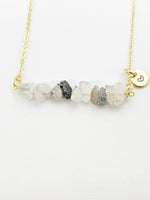 Rutilated Quartz Necklace, Gold Necklace, Natural Rutilated Quartz Gemstone Jewelry, N6134