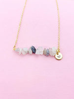 Rutilated Quartz Necklace, Gold Necklace, Natural Rutilated Quartz Gemstone Jewelry, N6134