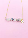 Rutilated Quartz Necklace, Gold Necklace, Natural Rutilated Quartz Gemstone Jewelry, N6134