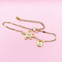 Sea Turtle Bracelet, Gold Natural, N6135