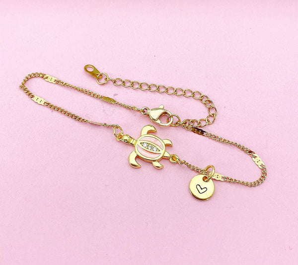 Sea Turtle Bracelet, Gold Natural, N6135