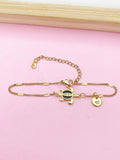 Sea Turtle Bracelet, Gold Natural, Black, N6135B