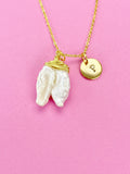 Pearl Necklace, Gold Natural Baroque Keshi Pearl,  N3405
