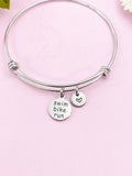 Swim Bike Run Charm Bracelet,  Gift, Triathlon Gifts, N6145