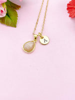 Sunstone Necklace, Natural Gemstone Jewelry, N2920