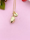 Gold Potato Charm Necklace, N5208B