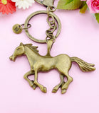 Bronze Horse Charm Keychain, Large Horse, N4653A