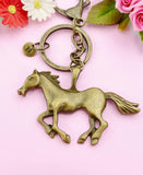 Bronze Horse Charm Keychain, Large Horse, N4653A